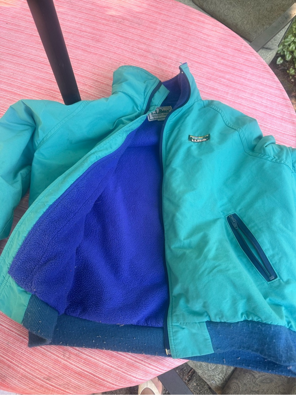 Vintage LL bean warm up jacket size large women’s